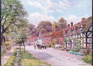 Elmley Cottage, Worcester, fra The Cottages and the Village Life of Rural England utgitt av Dent & Sons Limited, 1912